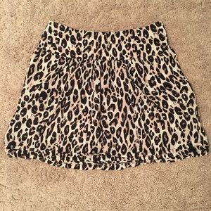 Leopard print skirt